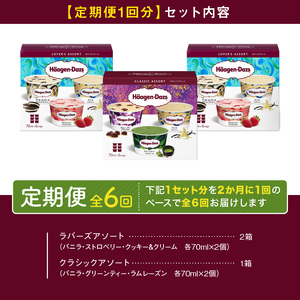＜全6回定期便・隔月＞ハーゲンダッツ『アソートボックス3箱セット(合計18箱)』アイスクリーム アイス スイーツ デザート_H0026-057-n