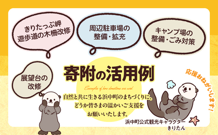ラッコを見守る岬「きりたっぷ岬」周辺の環境整備　30000円分「きりたん」ぬいぐるみ付き_H0028-013-kiri
