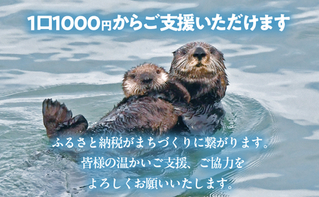 ラッコを見守る岬「きりたっぷ岬」周辺の環境整備　30000円分「きりたん」ぬいぐるみ付き_H0028-013-kiri