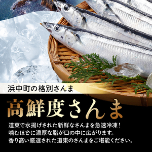 【北海道浜中町産】ふり塩さんま（1尾×12パック）　北海道 浜中町産 ふり塩さんま 1尾 × 12パック 食品 惣菜 加工品 食材 秋刀魚 魚介類 魚貝類 海鮮 鮮魚 海産物 水産物 海の幸 新鮮 下処理済み 焼くだけ 簡単調理 個包装 小分け 塩焼き おかず おつまみ おすそ分け お取り寄せ グルメ 冷凍 送料無料_H0001-015