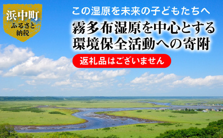 霧多布湿原を中心とする環境保全活動への寄附　霧多布湿原を中心とする環境保全活動への寄附 1,000円 寄附 支援 寄付のみ 返礼品無し 寄付金 霧多布湿原 国定公園 花の湿原 景観保全 動植物の保全 湿原を再生 環境 保全 活動 調査研究事業 地元 町内 NPO法人 ナショナルトラスト 北海道 浜中町_H0027-001