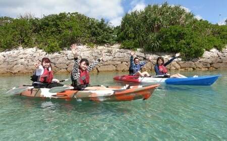 初心者、子連れ大歓迎！気軽に海中道路カヤックツアー！【2名様】