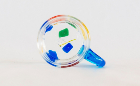 《琉球ガラス匠工房》ガラスマグカップ「ティーラの唄」