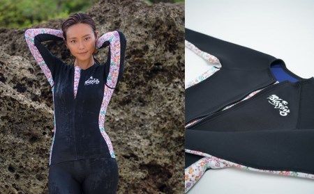 ウルトラライトウエットスーツ レディース 紅型red 上下セット M 沖縄県うるま市 ふるさと納税サイト ふるなび