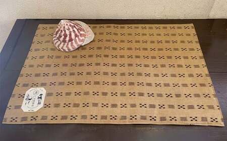 紅型リバーシブルランチョンマット エメラルドグリーン