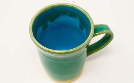 【琉球太田焼窯元】エメラルドの海＜マグカップ＞