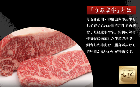 赤身の旨みがぎっしり詰まったうるま牛サーロイン（ステーキカット）大容量1kg　