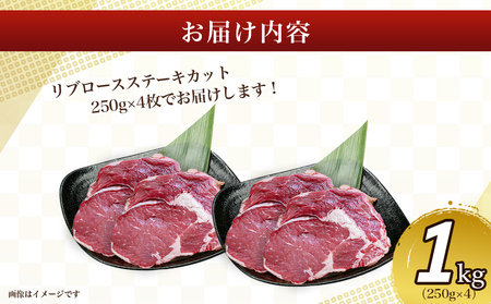 赤身の旨みがぎっしり詰まったうるま牛リブロース（ステーキカット）大容量1kg