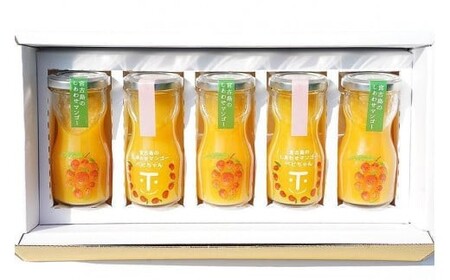 T111【飲み比べセット】宮古島のしあわせマンゴー 小瓶5本セット