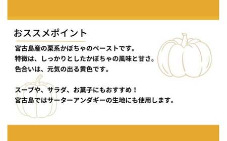 DQ025　宮古島産かぼちゃペースト（冷凍1kg×14パック計14kg）