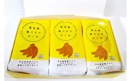 AB107　希少種の島バナナをふんだんに使った『宮古島 島バナナケーキ』2箱セット