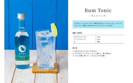 DT04　宮古島のサトウキビから生まれたラム酒「ANGE（アンジュ）」250ml・700ml（各1本）