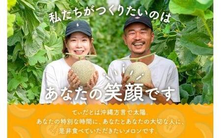 ＜先行受付＞【8farm】宮古島産てぃだメロン1玉（2kg以上）《2026年4月～5月発送》（JC012）
