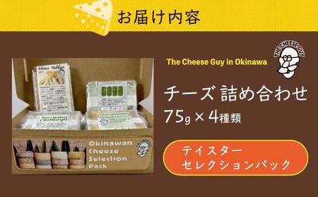 チーズ 詰め合わせ テイスターセレクションパック (75g × 4種類)   I  チーズ 詰め合わせ テイスター セット 4種 食べ比べ おつまみ  沖縄県 南城市