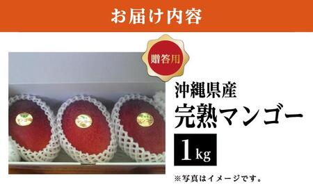 マンゴー1kg　贈答用   I  マンゴー 1kg 贈答 用 フルーツ 果物 ギフト 高級  沖縄県 南城市