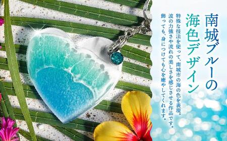 波アートキーホルダー   