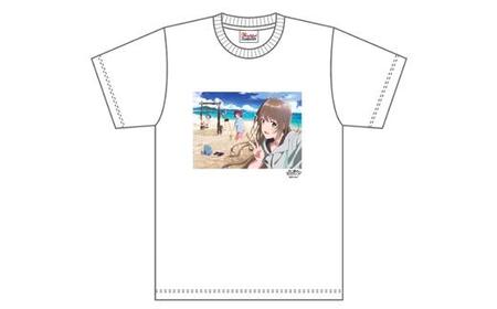 白い砂のアクアトープ描き下ろしTシャツ　LLサイズ