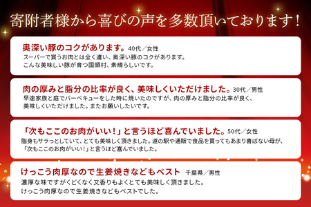 【３ヶ月定期便】「くんじゃん豚」焼肉セット1.6kg（バラ・ロース）総量4.8kg