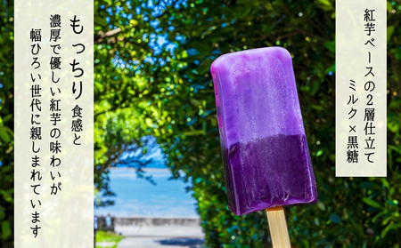 濃厚紅芋アイスバー デザート おやつ アイスクリーム お菓子 芋 おすすめ 人気 こども 家族 子供 プレゼント ギフト 紅芋 贈答 贈り物 沖縄 沖縄県 本部町 美ら海 フクギ並木
