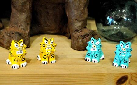 ★優品漆喰シーサー⑩ ☆優品漆喰シーサー⑩