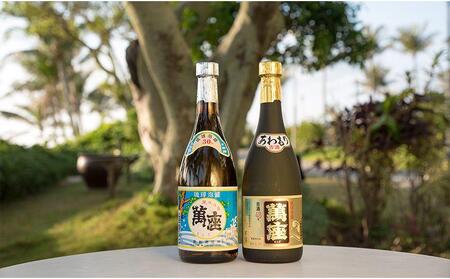 酒 泡盛 琉球泡盛「 萬座 」 2本セット | ブラック 3年古酒 43度 & 萬座 30度( 720ml × 各1 )