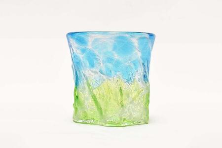 グラス 【琉球ガラス 匠工房】おんなブルー グラス 1個