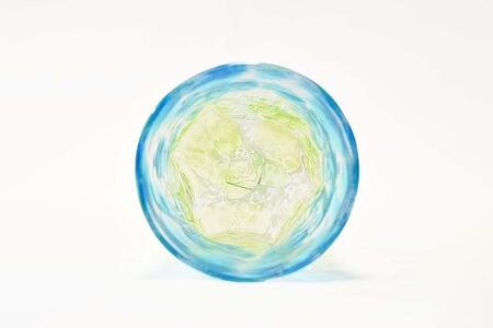 グラス 【琉球ガラス 匠工房】おんなブルー グラス 1個