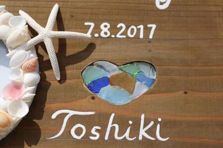 ウエディングウェルカムボード 1個【沖縄の海からの贈り物】