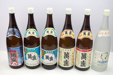 酒 泡盛 琉球泡盛 「 萬座 」 NAVI 満足セット( 1800ml × 6本 )