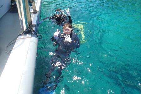 青の洞窟 体験ダイビング（ボート）1名様 ふるさと納税限定！｜青の洞窟ダイビング ダイビングチケット ダイビング体験 沖縄ダイビング ダイビング チケット 券 金券 恩納村 沖縄 人気 おすすめ 送料無料