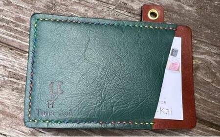 パスケース Bタイプ：斜め 薄茶