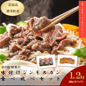 羊の町の味付けラムの食べ比べセット（しょうゆ味2袋・みそ味1袋　| ラム
