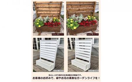 fence planter「GRANDE」横ルーバータイプ【ホワイト】 | フェンス