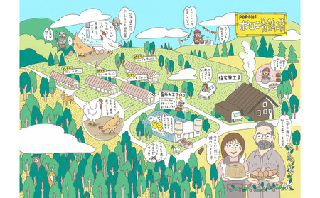 【ポロニ養鶏場】有精卵 計60個(10個×6パック)| 卵