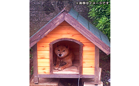 北海道産天然木の犬小屋「ウッディーハウス w-2」