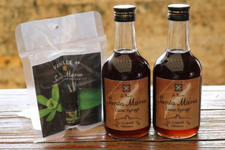 シロップ バニラエッセンス イエラムサンタマリア ケーンシロップ 2本 バニラ・デ・サンタマリア 1本 計3本 セット [伊江島物産センター 沖縄県 伊江村 ie47bde210041]