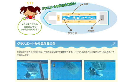 沖縄初！ジンベエザメグラスボート＜5名様＞