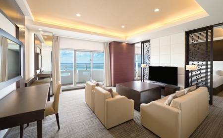 除外日有<グランドメルキュール沖縄残波岬リゾート>ジュニアスイート(和洋室)夕朝食付きペア宿泊券 〇 沖縄 読谷村 期間限定 青い海 西海岸 灯台 ビーチ オーシャンビュー 広め 家族旅行 食事付き フリーフロー 屋外プール ウォータースライダー 県内初 県内最大級 ランチ無し 76平米 大浴場