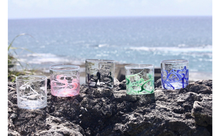 【RYUKYU GLASS WORKS 海風】ポロロカロック　ホワイト