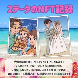 UMUI  LOCKET ペアリング セット（CHATAN SEA BLUE 他 各色）【 リング カード キーホルダー 3種 】 特別な「想い」を特別な「カタチ」で記録しませんか？ NFT 次世代写真館 UMUI うむい 沖縄 北谷町 写真 アクセサリー リング ペアリング