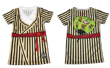 沖縄を愛する人の必須アイテム!子供用エイサー柄Tシャツ【チョンダラー柄】