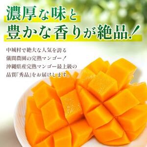 【2026年6月下旬から順次発送・贈答用】儀間農園の完熟アップルマンゴー 秀品4kg(大玉7～8玉)【配送不可地域：離島】【1672927】