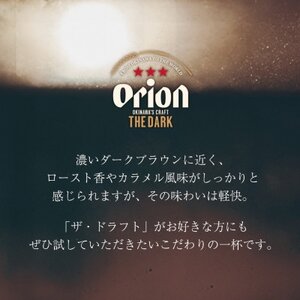 【オジー自慢のオリオンビール】オリオン ザ・ダーク 350ml×24本【1674360】