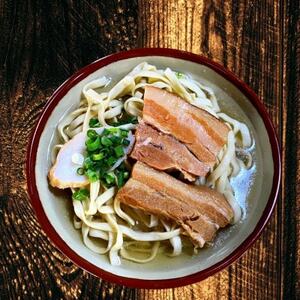 三枚肉そば(太麺・5食セット)沖縄そば【配送不可地域：離島】【1471022】