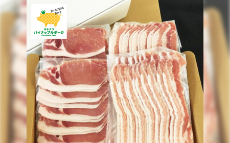 パイナップル ポーク しゃぶしゃぶ セット (3～4人前) 沖縄 のブランド豚 [ ロース・バラ ]【配送不可地域：離島】【1386175】