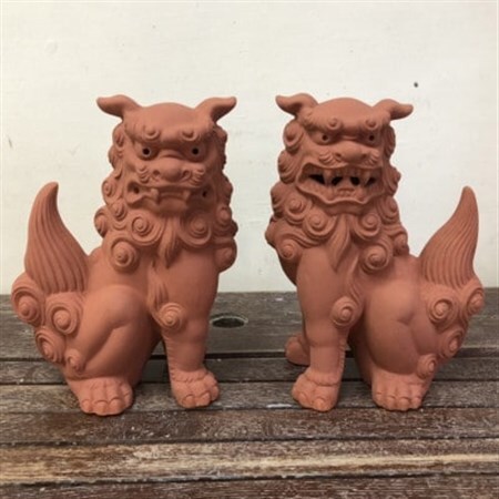 手作りシーサー赤焼き【1396713】 | 沖縄県与那原町 | ふるさと納税 