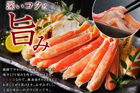 【ふるなび限定】3127. 訳あり ズワイガニ 蟹足 ボイル 計1kg 2-3人前 数量限定 【2025年1月以降順次発送】足折れ 欠け 甲羅傷 カニ 蟹 かに ズワイ ズワイ蟹 ずわい ずわい蟹 送料無料 北海道 弟子屈町