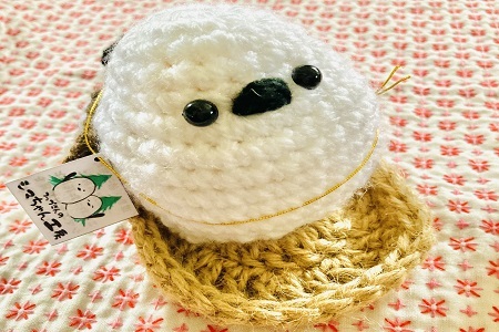 3234.シマエナガのスマホスタンド　シマエナガ　弟子屈　スマホスタンド