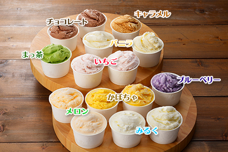 1337.アイスクリーム ジェラート 食べ比べ 15個 アイス 定番 おすすめ B セット 手作り 北海道 弟子屈町
