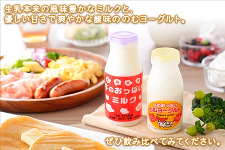 786.牛のおっぱいミルク 5本 のむヨーグルト5本 計10本 飲み比べ セット 牛乳 生乳 ミルク 牛 酪農 飲料 しぼりたて ヨーグルト お取り寄せ ギフト gift 渡辺体験牧場 まとめ買い 北海道 弟子屈町